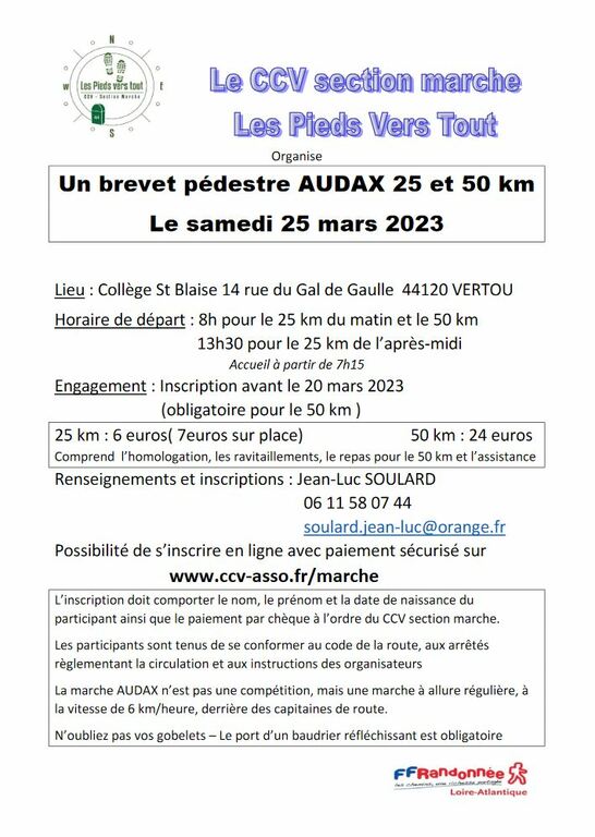 Audax 25/50 Kms